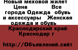 Новый меховой жилет › Цена ­ 14 000 - Все города Одежда, обувь и аксессуары » Женская одежда и обувь   . Краснодарский край,Краснодар г.
